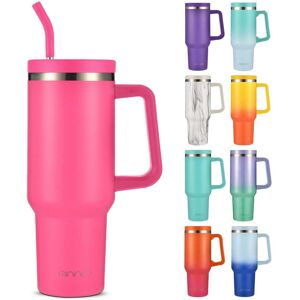 Unbranded (Peach red, 1200ML) Cross Border Specialized 40oz Handle Car Cup, Stainless Stee Unbranded (Peach red, 1200ML) Cross Border Specialized 40oz Handle Car Cup, Stainless Stee