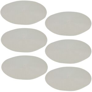 URBN Living (6 White) 38cm Round Woven Table Placemats Dining Table URBN Living (6 White) 38cm Round Woven Table Placemats Dining Table