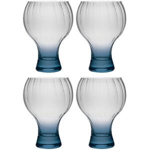Unbranded iStyle Optic Blue Gin Glass Set of 4 Unbranded iStyle Optic Blue Gin Glass Set of 4