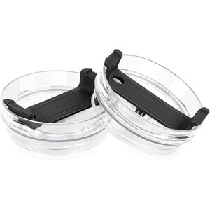 Unbranded (Black) 2pcs 40 Oz Tumbler Lid Compatible Stanley, Spill Proof Splash Resistant Unbranded (Black) 2pcs 40 Oz Tumbler Lid Compatible Stanley, Spill Proof Splash Resistant