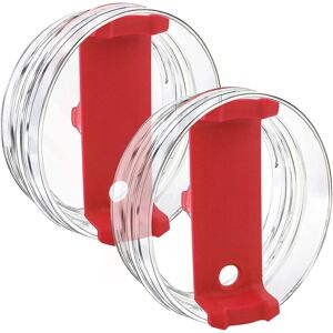 Unbranded (Red) 2pcs 40 Oz Tumbler Lid Compatible Stanley, Spill Proof Splash Resistant Tu Unbranded (Red) 2pcs 40 Oz Tumbler Lid Compatible Stanley, Spill Proof Splash Resistant Tu