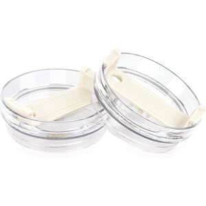 Unbranded (White) 2pcs 40 Oz Tumbler Lid Compatible Stanley, Spill Proof Splash Resistant Unbranded (White) 2pcs 40 Oz Tumbler Lid Compatible Stanley, Spill Proof Splash Resistant