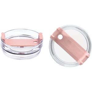 Unbranded (Pink) 2pcs 40 Oz Tumbler Lid Compatible Stanley, Spill Proof Splash Resistant T Unbranded (Pink) 2pcs 40 Oz Tumbler Lid Compatible Stanley, Spill Proof Splash Resistant T