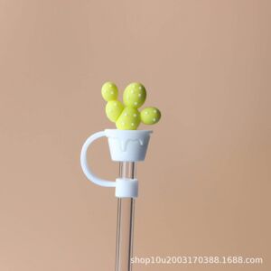 Unbranded (Yellow Cactus) Stanley Cup, Straw Cap, Large Diameter 10mm Straw Dust Cover, Pl Unbranded (Yellow Cactus) Stanley Cup, Straw Cap, Large Diameter 10mm Straw Dust Cover, Pl