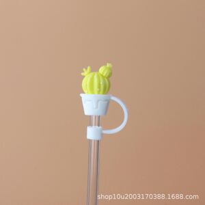 Unbranded (Yellow Cactus) Stanley Cup, Straw Cap, Large Diameter 10mm Straw Dust Cover, Pl Unbranded (Yellow Cactus) Stanley Cup, Straw Cap, Large Diameter 10mm Straw Dust Cover, Pl