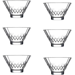 Queensway Home & Dinning (170ml) 6Pcs Glass Ice Cream Dessert Serving Bowls Cups Queensway Home & Dinning (170ml) 6Pcs Glass Ice Cream Dessert Serving Bowls Cups