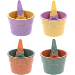Alpina Plastic Ice Cream Bowls Spoon Set Dessert Sundae Cone Scoop Kids 8PCS Alpina Plastic Ice Cream Bowls Spoon Set Dessert Sundae Cone Scoop Kids 8PCS