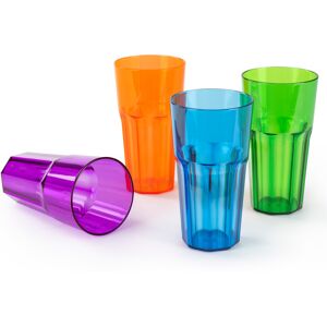 LIVIVO 8-Piece Coloured Bello Plastic Tumbler Set - Tumbler Set LIVIVO 8-Piece Coloured Bello Plastic Tumbler Set - Tumbler Set