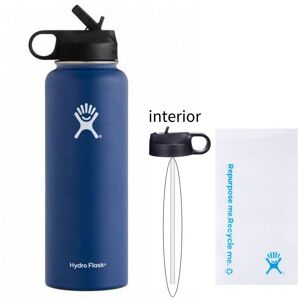 VEISHET (Blue Straw) 32oz Hydro Flask Large Capacity Stainless Steel Kettles Sports Ther VEISHET (Blue Straw) 32oz Hydro Flask Large Capacity Stainless Steel Kettles Sports Ther