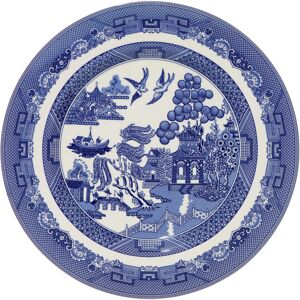 AuraHome Blue Willow 27cm Dinner Plate, Porcelain, Blue & White AuraHome Blue Willow 27cm Dinner Plate, Porcelain, Blue & White