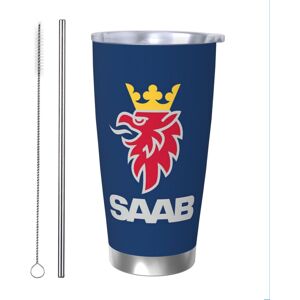 Feelous (Saab Logo Products_665) Stainless Steel Tumbler 20oz Insulated Coffee Travel Fu Feelous (Saab Logo Products_665) Stainless Steel Tumbler 20oz Insulated Coffee Travel Fu