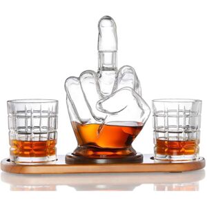 Unbranded 1000ml Middle Finger Fun Whisky Decanter With Whisky Glasses Set,100% New Unbranded 1000ml Middle Finger Fun Whisky Decanter With Whisky Glasses Set,100% New