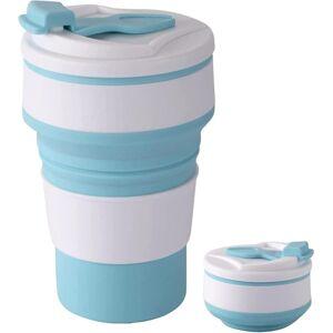 Unbranded (Blue, 500ml) Collapsible Coffee Cup, Portable Foldable Travel Mug, Durable And Unbranded (Blue, 500ml) Collapsible Coffee Cup, Portable Foldable Travel Mug, Durable And