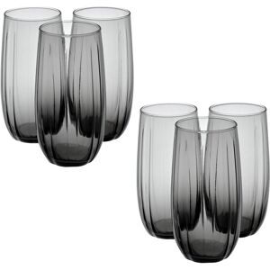 Queensway Home & Dinning (6 Pcs Dark Grey 500ml) Linka Coloured Glasses Tall & Short Cocktail Tumblers Queensway Home & Dinning (6 Pcs Dark Grey 500ml) Linka Coloured Glasses Tall & Short Cocktail Tumblers