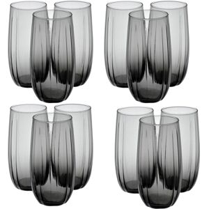 Queensway Home & Dinning (12 Pcs Dark Grey 500ml) Linka Coloured Glasses Tall & Short Cocktail Tumblers Queensway Home & Dinning (12 Pcs Dark Grey 500ml) Linka Coloured Glasses Tall & Short Cocktail Tumblers