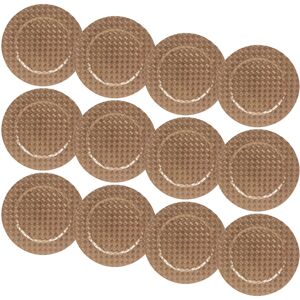 URBN Living (12x Gold Mosaic Weave) 33cm Charger Plates Set Silver Gold 3D Placemats Box Mos URBN Living (12x Gold Mosaic Weave) 33cm Charger Plates Set Silver Gold 3D Placemats Box Mos