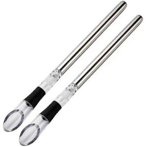 Unbranded 2pcs Wine Cooler Wine Chiller Stainless Steel Wine Chiller Stick Wine Decanter W Unbranded 2pcs Wine Cooler Wine Chiller Stainless Steel Wine Chiller Stick Wine Decanter W