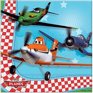 Disney Paper Planes Napkins - 20 Pack - Black - Napkins Disney Paper Planes Napkins - 20 Pack - Black - Napkins