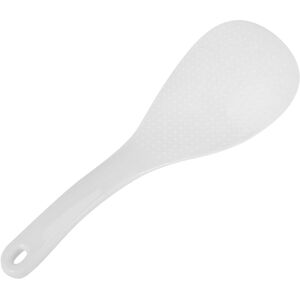 Melitt Kitchen Dotted White Plastic Flat Rice Scoop Paddle Meal Spoon Melitt Kitchen Dotted White Plastic Flat Rice Scoop Paddle Meal Spoon