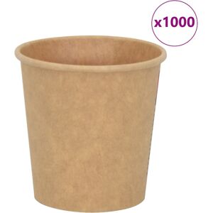 vidaXL Paper Coffee Cups 1000 pcs 4oz 100ml Brown vidaXL Paper Coffee Cups 1000 pcs 4oz 100ml Brown