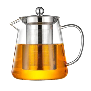 Spactz Transparent Glass Teapot, Including Stainless Steel Filter Liner Spactz Transparent Glass Teapot, Including Stainless Steel Filter Liner