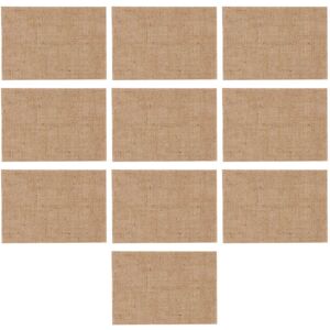 Spactz 10 pcs Natural Burlap Place Mat Table Placemats Coaster Dining Decor Spactz 10 pcs Natural Burlap Place Mat Table Placemats Coaster Dining Decor