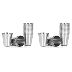 Spactz 30 Pcs Stainless Steel Shot Glasses Drinking Vessel,30Ml(1Oz) Camping Travel Cof Spactz 30 Pcs Stainless Steel Shot Glasses Drinking Vessel,30Ml(1Oz) Camping Travel Cof