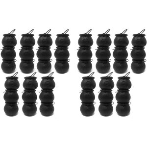 Spactz 48 Pack Plastic Black Witch Candy Bowls Cauldrons,Pot with Handle ,for Halloween Spactz 48 Pack Plastic Black Witch Candy Bowls Cauldrons,Pot with Handle ,for Halloween