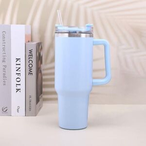 Unbranded (Blue) 40 Oz Tumbler Straw Lid Insulated Stainless Steel Water Bottle Coffee Mug Unbranded (Blue) 40 Oz Tumbler Straw Lid Insulated Stainless Steel Water Bottle Coffee Mug