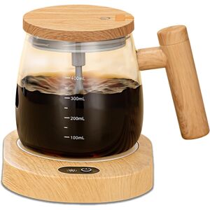 KOVE Electric Self Stirring Mug with Heating Base & Lid - Glass Mixing Cup KOVE Electric Self Stirring Mug with Heating Base & Lid - Glass Mixing Cup