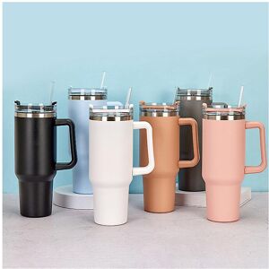 Kikidex (Pink, One size) 40OZ Adventure Quencher Tumbler Stainless Steel Thermos Vacuum Kikidex (Pink, One size) 40OZ Adventure Quencher Tumbler Stainless Steel Thermos Vacuum