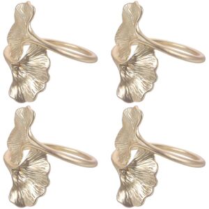 Kricely (Golden, One size) 4pcs Metal Ginkgo Leaf Napkin Holders Serviette Rings for Din Kricely (Golden, One size) 4pcs Metal Ginkgo Leaf Napkin Holders Serviette Rings for Din