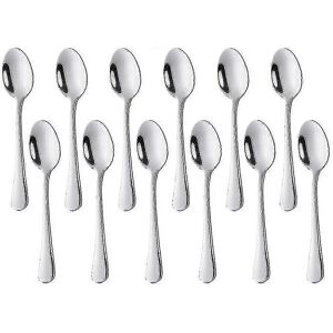 Unbranded Set Of 12 Stainless Steel Coffee Spoons for Dessert - 11cm - Silver Unbranded Set Of 12 Stainless Steel Coffee Spoons for Dessert - 11cm - Silver