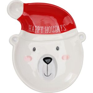 Carousel Ceramic Polar Bear Christmas Plate Novelty Christmas Character Snack Plate C Carousel Ceramic Polar Bear Christmas Plate Novelty Christmas Character Snack Plate C