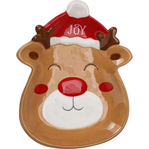 Carousel Home Ceramic Reindeer Christmas Plate Novelty Christmas Character Snack Plate Chr Carousel Home Ceramic Reindeer Christmas Plate Novelty Christmas Character Snack Plate Chr