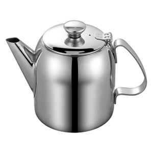 Melitt Stainless Steel Teapot 20 Oz Spill-Proof Metal with Short Straight Spout Cold Wa Melitt Stainless Steel Teapot 20 Oz Spill-Proof Metal with Short Straight Spout Cold Wa