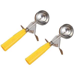 Unbranded (Yellow(1.7 OZ)) 2PCS Portion Scoop , Cookie Scoop, Food Scoop - Portion Control Unbranded (Yellow(1.7 OZ)) 2PCS Portion Scoop , Cookie Scoop, Food Scoop - Portion Control