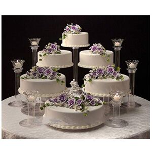 Atlantico-Rum-Platino 6 Tier Clear Wedding Cascade Cupcake Cake Stand (Style R600) Atlantico-Rum-Platino 6 Tier Clear Wedding Cascade Cupcake Cake Stand (Style R600)