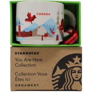 Starbucks You Are Here Series Canada Ceramic Demitasse Ornament Mug 2 Oz Starbucks You Are Here Series Canada Ceramic Demitasse Ornament Mug 2 Oz