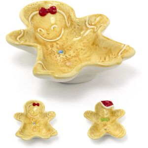 Carousel Ceramic Gingerbread Cookie Shaped Christmas Snack Bowl Festive Serving Dish Carousel Ceramic Gingerbread Cookie Shaped Christmas Snack Bowl Festive Serving Dish