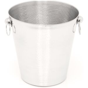 Carousel Hammered Stainless Steel Champagne Bucket With Handles Wine Cooler Carousel Hammered Stainless Steel Champagne Bucket With Handles Wine Cooler