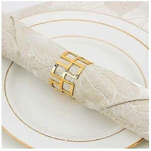 konhill (As show, One size) Set of 8 Napkin Rings Dinning Table Setting for Casual or Fo konhill (As show, One size) Set of 8 Napkin Rings Dinning Table Setting for Casual or Fo