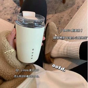 PlayMc (white) 320ml Smeg Coffee Mug Stainless Steel Travel Water Bottle Insulated Cup PlayMc (white) 320ml Smeg Coffee Mug Stainless Steel Travel Water Bottle Insulated Cup