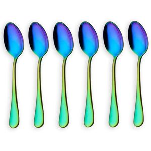 umærket Rainbow color TeaSpoons Coffee Spoonl Set of 6 Pieces (Coffee Scoops) umærket Rainbow color TeaSpoons Coffee Spoonl Set of 6 Pieces (Coffee Scoops)