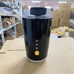 Bonxaif (Black) 320ml SEMg Coffee Mug Stainless Steel Travel Water Bottle Insulated Cup Bonxaif (Black) 320ml SEMg Coffee Mug Stainless Steel Travel Water Bottle Insulated Cup