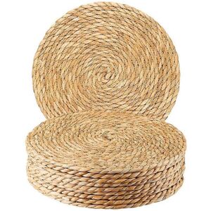 Unbranded Round Woven Placemats Set of 10, 12 Inch Boho Rattan Placemats Hand-Woven Placem Unbranded Round Woven Placemats Set of 10, 12 Inch Boho Rattan Placemats Hand-Woven Placem