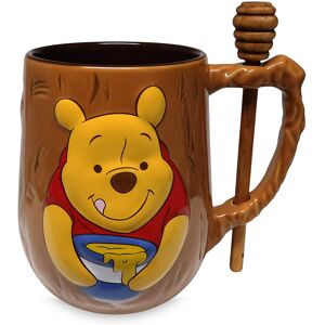 Disney Ceramic Wood finish Drinking Cup Winnie the Pooh Mug and Honey Dipper Se Disney Ceramic Wood finish Drinking Cup Winnie the Pooh Mug and Honey Dipper Se