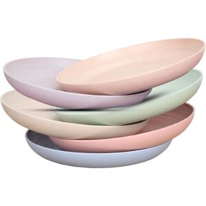 Zuvo Plastic Plates Set of 6 Reusable 6 Inch Unbreakable Dinner Plates Microwave Zuvo Plastic Plates Set of 6 Reusable 6 Inch Unbreakable Dinner Plates Microwave