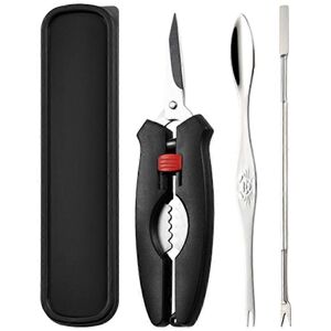 Kricely (As show, One size) 1 Set Seafood Tools Set Seafood Fork Crab Scissor Lobster Ea Kricely (As show, One size) 1 Set Seafood Tools Set Seafood Fork Crab Scissor Lobster Ea