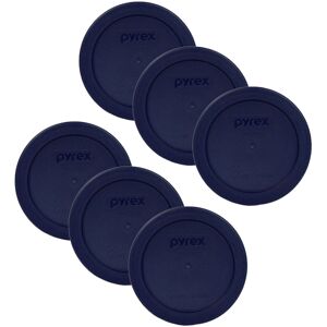 Pyrex Blue 2 Cup Round Storage Cover #7200-PC for Glass Bowls 6-Pack Pyrex Blue 2 Cup Round Storage Cover #7200-PC for Glass Bowls 6-Pack